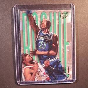 lot 74 image: Kevin Garnett Rookie Fleer Ultra Rookie No. 274