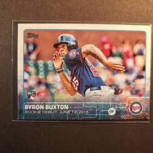 lot 79 image: Byron Buxton Rookie Debut Topps Update Series US136