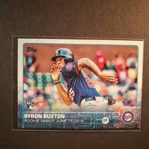 lot 82 image: Byron Buxton Rookie Debut Topps Update Series US136