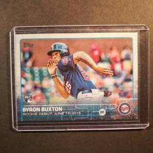 lot 85 image: Byron Buxton Rookie Debut Topps Update Series US136