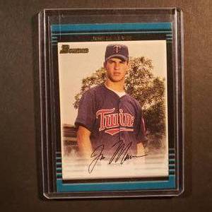 lot 88 image: Joe Mauer Bowman #379 Rookie