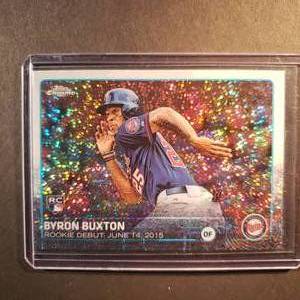 lot 96 image: Byron Buxton Rookie Debut Topps Chrome US136