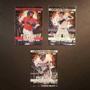 lot 103 image: Joey Gallo, Luis Robert, Jose Ramirez Home Run Challenge 2022 Topps
