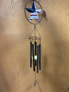 Metal Star Wind Chimes 24 Inches Tall