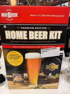 Mr. Beer Home Brewing Kit (missing 1 glass)