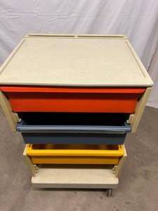 Mobile 3-Drawer Equipment Supply Item Storage Cart