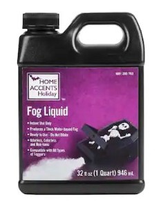 lot 15 image: Home Accents Holiday 1 Qt.32 Oz. Fog Machine Liquid - Compatible With All Types Of Foggers - New