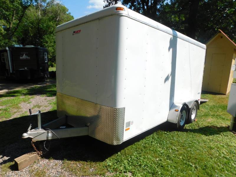 lot 1 image: 2004 Pace Tandem Axle 8 x 14 Enclosed Trailer with Ramp