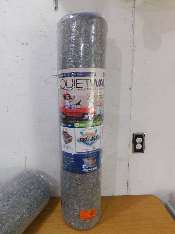lot 17 image: (2) QuietWalk 100 sq. ft. 3 ft. x 33.3 ft. x 3 mm Underlayment with Sound and Moisture Barrier for Laminate and Engineered Floors