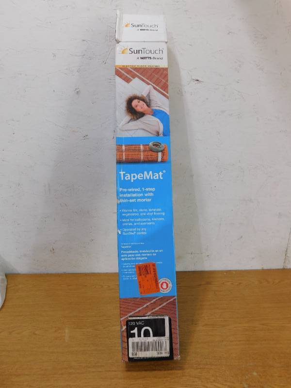 lot 19 image: SunTouch Floor Warming 4 ft. x 30 in. 120-Volt Radiant Floor Heating Mat (Covers 10 sq. ft.)