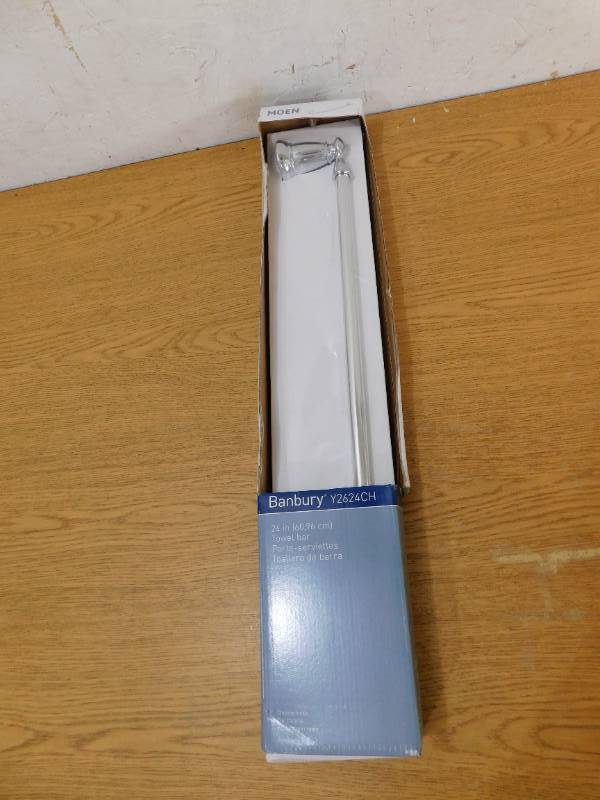 lot 45 image: MOEN Banbury 24 in. Towel Bar in Chrome