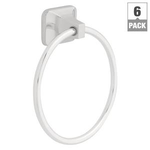 lot 33 image: Franklin Brass Futura Towel Ring in Polished Chrome (6-Pack)