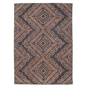 lot 77 image: Home Decorators Collection Cypress CharcoalRust 5 ft. x 7 ft. Medallion Area Rug