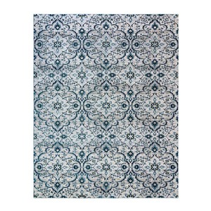 lot 84 image: NEW - Quattro Tunny Blue 5 ft. x 7 ft. Medallion Indoor Area Rug