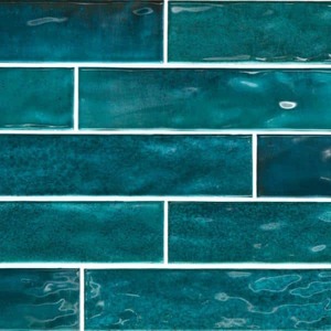lot 109 image: Daltile LuxeCraft Arteko Deep Teal 3 in. x 12 in. Glazed Wall Ceramic Tile (108 sq. ft.)