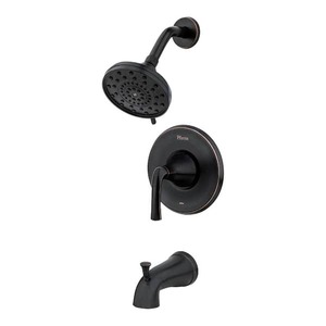 lot 127 image: Pfister Ladera Single-Handle 3-Spray Tub and Shower Faucet in Tuscan Bronze (Valve Included)