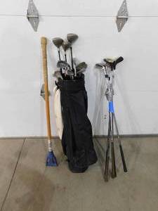 lot 12 image: Golf Club Lot with bag