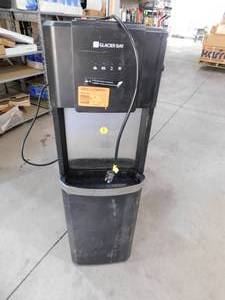 lot 112 image: Glacier Bay Matte Black and Stainless Steel Bottom Load Water Dispenser
