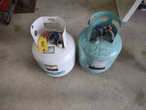 lot 105 image: (2) Refrigerant Tanks, Partial Full...