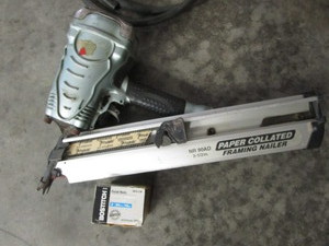 Hitachi pneumatic nailer, variety o...