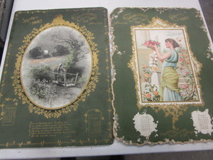 Antique calendars 1902 Nov & Dec, ...