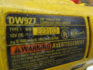 DeWalt cordless drill  driver, XR ...