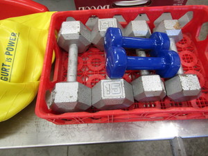 Dumbbells, 5lbs, 10lbs, 15lbs, infl...