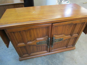 Sideboard on rollers, 44Lx19Dx30...