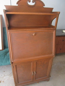 Dropfront desk 27Wx12D, vintage...