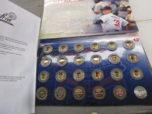 All Metrodome team medallions...