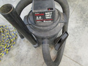 Craftsman shop vac, 6 gallon, 2hp...