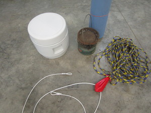 Ski tow rope, camping mat, Coleman ...