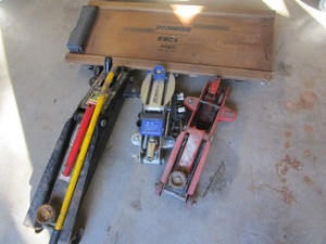 Creeper and floor jacks...