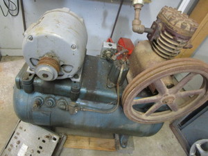 Vintage air compressor project, sin...