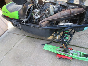 Arctic Cat parts sled, 1995 ZR440 m...