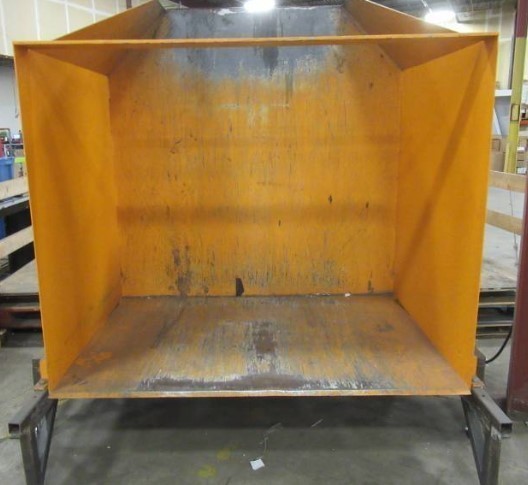lot 3 image: Econo Lift Stationary Hydraulic Dumper, SD48-20, 2000 lb Load Capacity. 220V. With Sorting Table. - Used in Warehouse - MUST TAKE ALL AND REMOVED MONDAY 103. $700.00 RESERVE