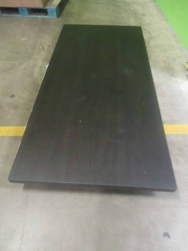 lot 352 image: CREATED FOR MACYs FURNITURE, Solid Wood Dining Table Top. Slight Corner and Edge Damage (See Photos). Approximate Dimensions  38 x 80.
