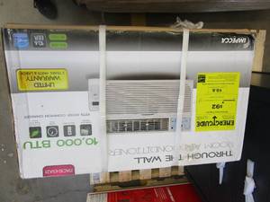 lot 314 image: IMPECCA 10,000 BTU 115-Volt Through-The-Wall Air Conditioner with Remote (IN STRAPPED BOX)
