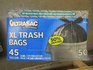 lot 378 image: ULTRASAC 45 Gal. Extra Large Trash Bags (50 Count)