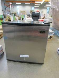 lot 392 image: WHYNTER 1.1 cu. ft. Energy Star Upright Freezer with Lock - Stainless Steel (NICE CONDITION)