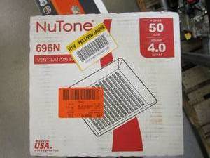 lot 403 image: BROAN NUTONE 50 CFM CeilingWall Mount Bathroom Exhaust Fan (OPEN BOX)