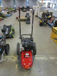 lot 448 image: TORO 22 in. 163cc Walk Behind String Mower, Cutting Swath with 4-Cycle Briggs and Stratton Engine (NEEDS NEW ENGINE, ONOFF BUTTON DISCONNECTED)