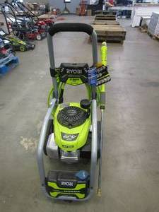 lot 458 image: RYOBI 3300 PSI 2.5 GPM Cold Water Gas Pressure Washer (RUNS, MISSING TIP, IN NICE CONDITION)