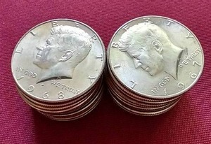 (20) 40% Silver Kennedy Half Dollars