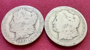(2) Morgan Dollars