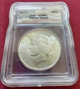 1922 Peace Dollar - ICG MS65