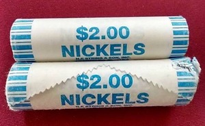 (2) Uncirculated Nickel Rolls