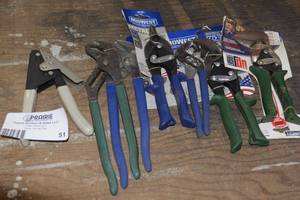 Tin Snips and channel locks