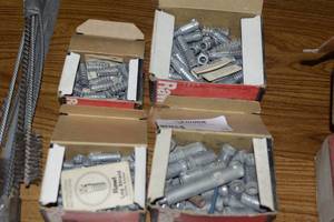4 boxes of lag shield screw anchors