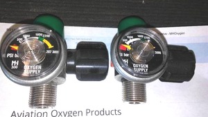 (2) Aviation Oxygen Valves � CGA, 540 Valve